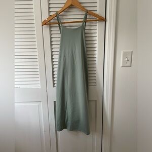 Madewell MWL Green Fitness Dress in Size Large with Built In Biker Short NWT